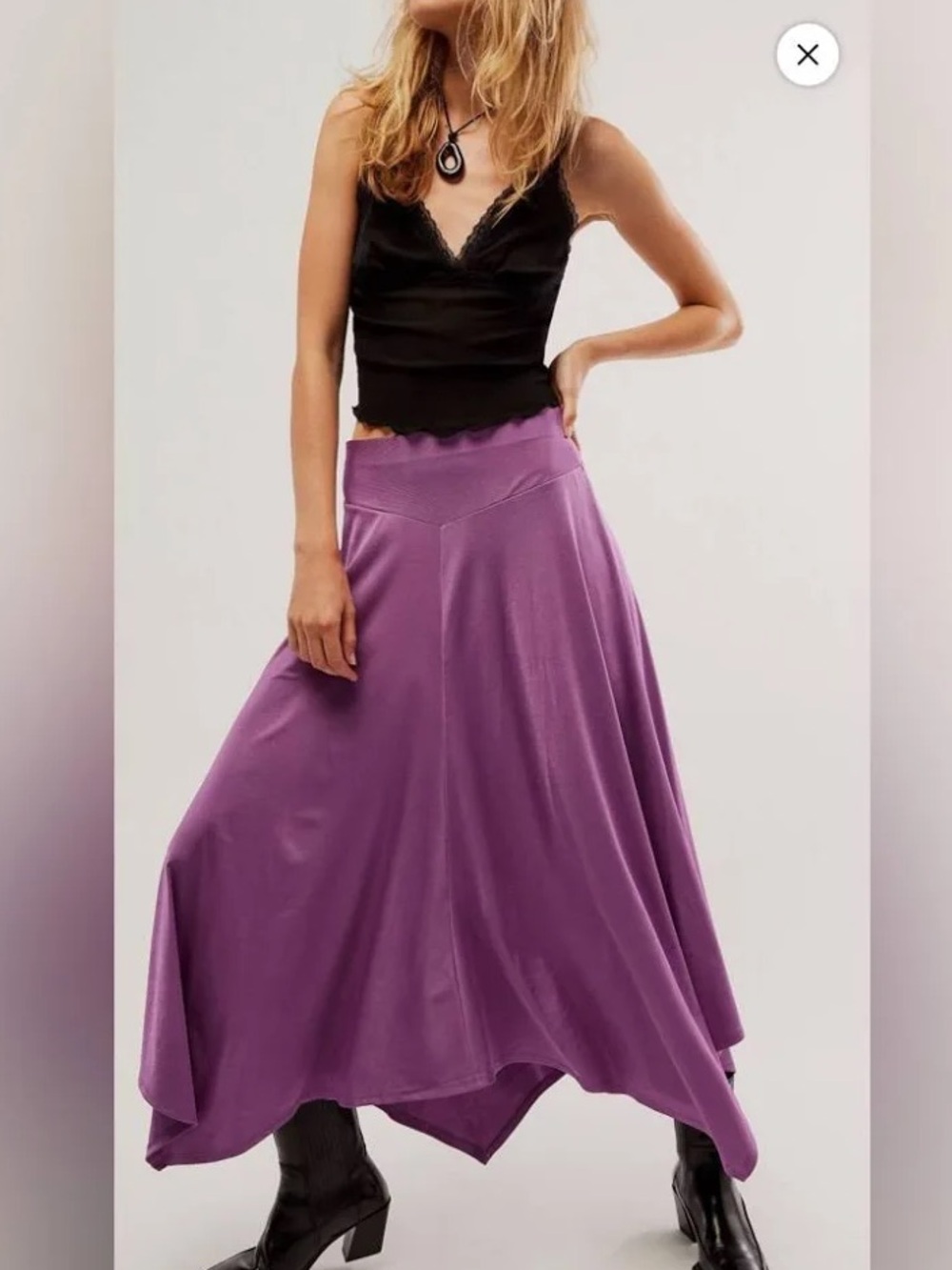 Free People Amelia Maxi Skirt - Lavender